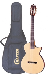 Электроакустическая гитара CRAFTER CT-125C / N с чехлом